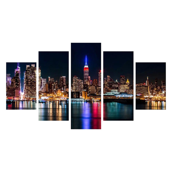 Tableau de Décoration New York Monde Américain Quintyque Multicolore