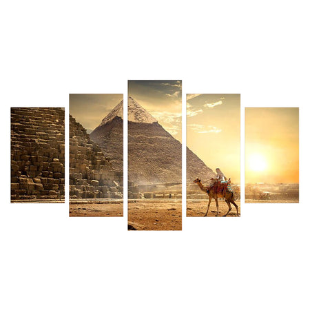 Tableau de Décoration Pyramide d'Égypte Monde Égyptien Quintyque Orange