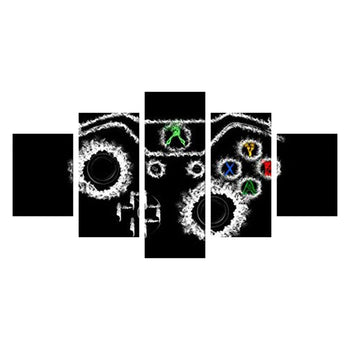 Tableau de Décoration XBox Loisirs Gaming Quintyque Multicolore Noir et Blanc