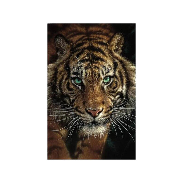 Tableau de Décoration de Tigre Animaux Portrait Multicolore