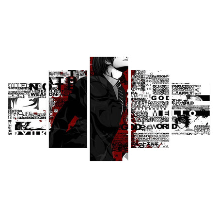 Tableau de Décoration Death Note Loisirs Gaming Quintyque Rouge et Noir