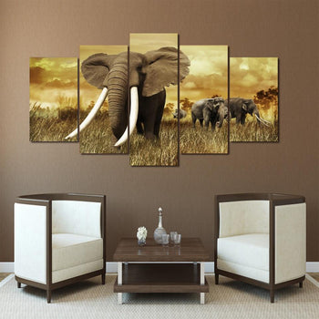 Tableau Éléphants d'Afrique