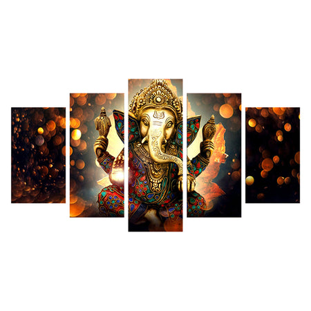 Tableau de Décoration Ganesh Style Zen Quintyque Multicolore