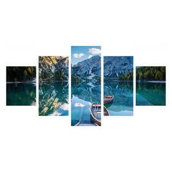 Tableau de Décoration Lac de Montagne Nature Paysage Quintyque Bleu