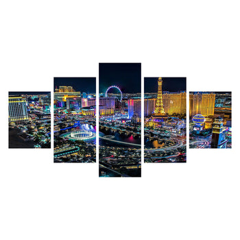 Tableau de Décoration Las Vegas Monde Américain Quintyque Multicolore