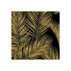 Tableau de Décoration Palmier Doré B Style Nordique Portrait Carré Noir
