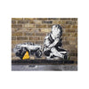 Tableau de Décoration Street Art Banksy H Style Format Paysage Multicolore